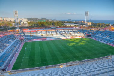 SEOGWIPO, Kore, 11 Kasım 2019: Jeju Adası Seogwipo Stadyumu,