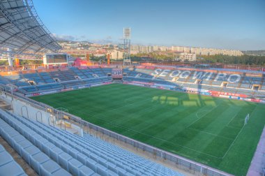 SEOGWIPO, Kore, 11 Kasım 2019: Jeju Adası Seogwipo Stadyumu,