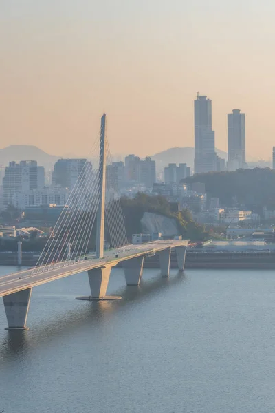 2019年11月9日 Korea Seoul 韩国首尔世界杯大桥日落 — 图库照片