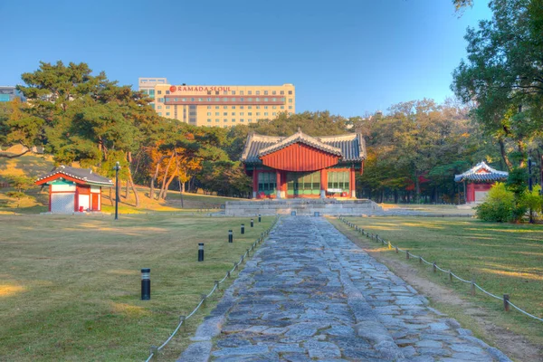 Seoul Korea Νοεμβρίου 2019 Τάφοι Seolleung Και Jeongneung Royal Στη — Φωτογραφία Αρχείου