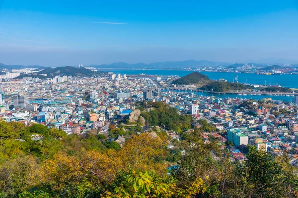 Mokpo Korea November 2019 Uitzicht Vanuit Lucht Haven Van Mokpo — Stockfoto