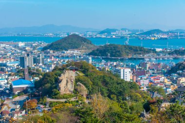 MOKPO, KOREA, NOVEMBER 6, 2019: Mokposisa pavyonu Mokpo, Kore Cumhuriyeti