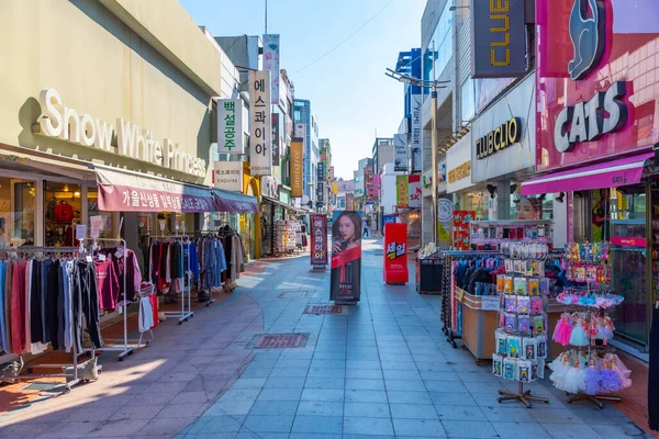 Mokpo Coreia Novembro 2019 Vista Uma Rua Central Mokpo República — Fotografia de Stock