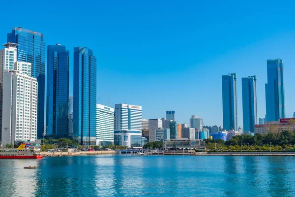 Busano Coreia Outubro 2019 Arranha Céus Cidade Marinha Busan República — Fotografia de Stock