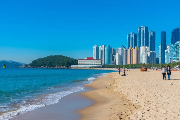 Busan Korea Οκτωβρίου 2019 Παραλία Haeundae Στο Μπουσάν Δημοκρατία Της — Φωτογραφία Αρχείου