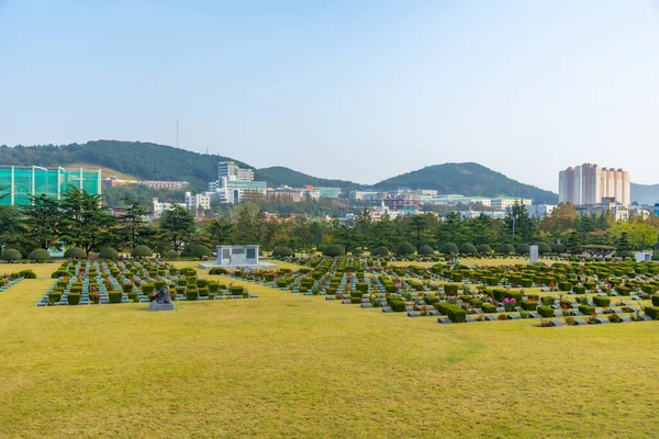 Busan Corea Octubre 2019 Cementerio Conmemorativo Las Naciones Unidas Busan — Foto de Stock