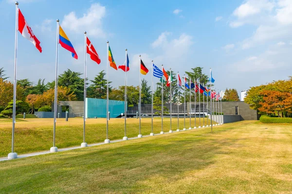 Busano Coreia Outubro 2019 Cemitério Memorial Das Nações Unidas Busan — Fotografia de Stock