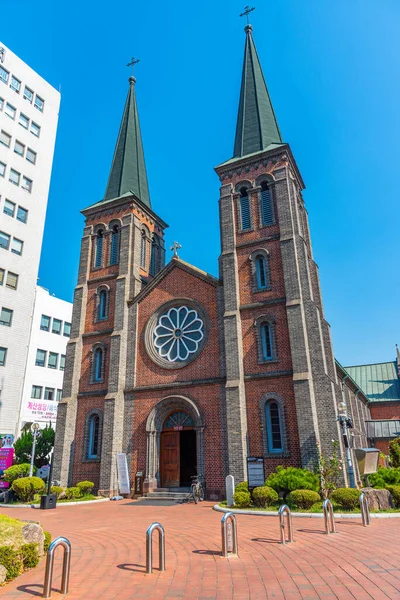 Daegu Korea October 2019 Καθεδρικός Ναός Της Παναγίας Της Λούρδης — Φωτογραφία Αρχείου