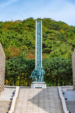 Incheon, Kore, 25 Ekim 2019: Kore Cumhuriyeti 'ndeki Incheon İniş Operasyonu Anıt Salonu