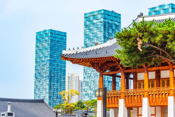 Incheon Korea Οκτωβριου 2019 Ambassador Hotel Designed Hanok Village Songdo — Φωτογραφία Αρχείου