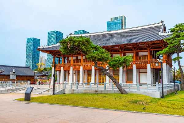 Incheon Korea Οκτωβριου 2019 Ambassador Hotel Designed Hanok Village Songdo — Φωτογραφία Αρχείου
