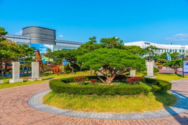 Suwon, Kore, 24 Ekim 2019: Suwon, Kore Cumhuriyeti Hwaseong Müzesi