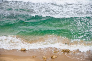 Güzel manzara ile Yalı flora ve fauna ile