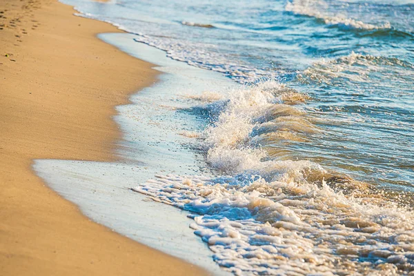 Tropická Písečná Pláž Modrý Oceán — Stock fotografie