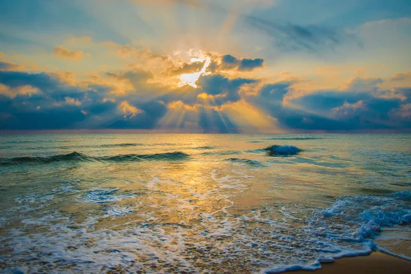 Schöner Romantischer Morgen Meer — Stockfoto