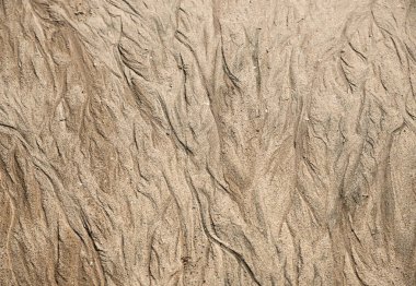 İyi plaj yağmur sonrası, soyutlama kum