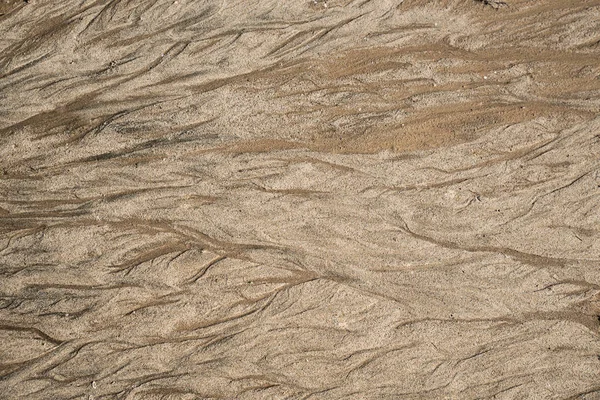 Λεπτή Άμμο Μετά Βροχή Άντληση Στην Παραλία — Φωτογραφία Αρχείου