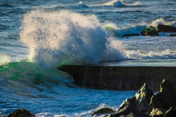 Velké mořské vlny — Stock fotografie