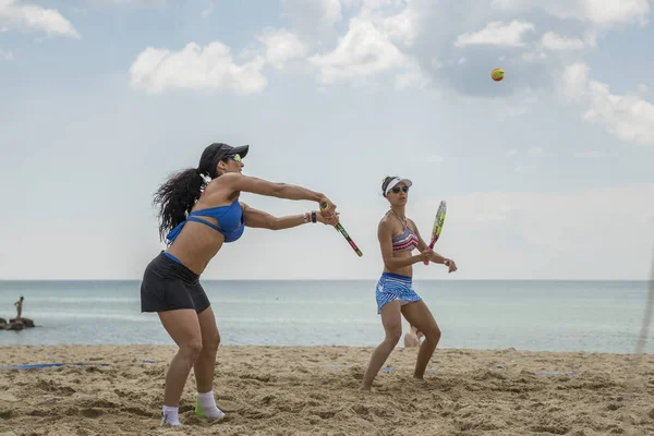 沙滩网球 — 图库照片