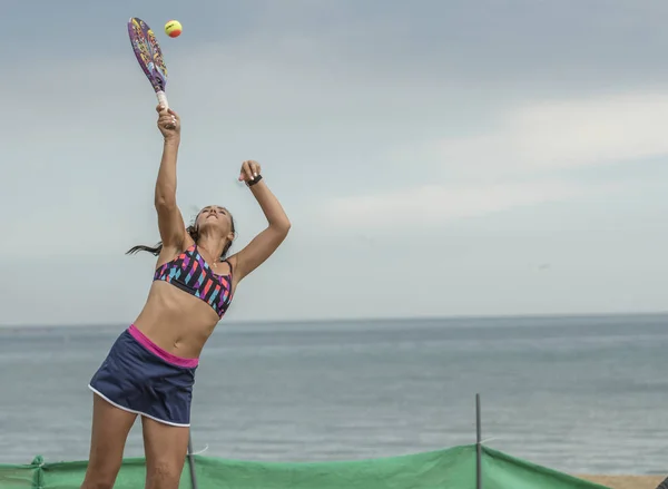 Пляжний теніс — стокове фото