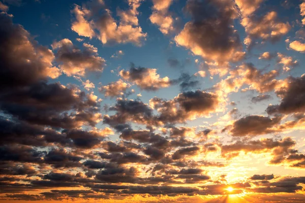 Morning Sun Sky Clouds Sea — Stock Photo, Image