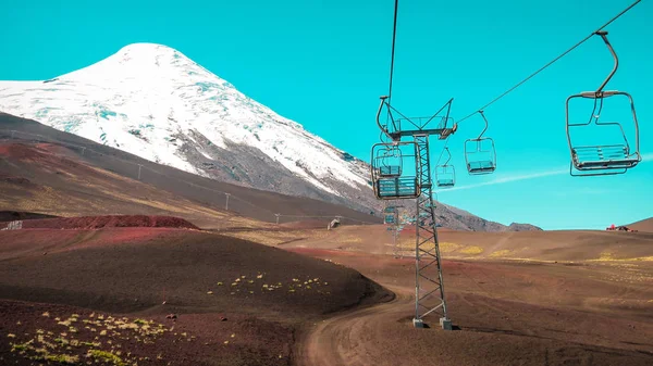 Şili'deki Ozorno yanardağ ile hava sandalye