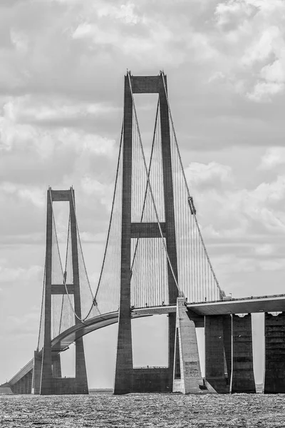 Great Belt Bridge  between the islands of Zealand and Funen. Denmark