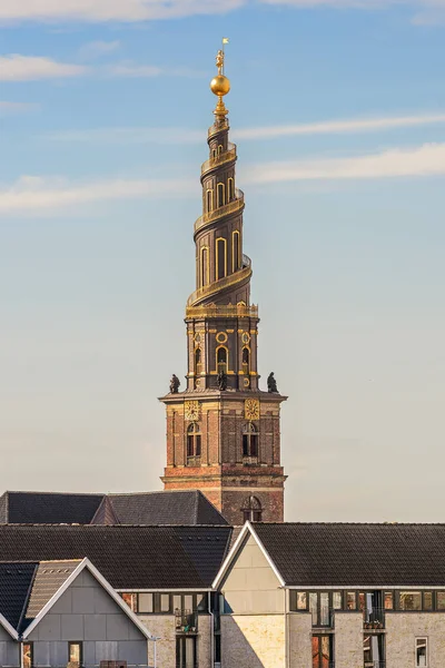 Iglesia Nuestro Salvador Estilo Barroco Vor Frelsers Kirke Copenhague Países — Foto de Stock