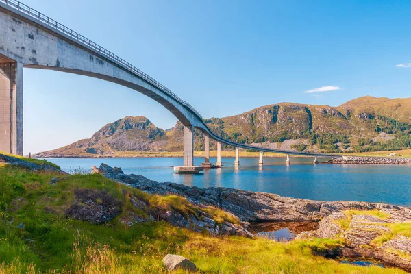 View Runde Island Bridge Norway — Stock Photo, Image