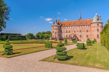 Egeskov su Castle Funen adada. Güney Danimarka