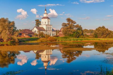 Kilisesi, St Sergius Radonezhsky Mogutovo köyünde. Moskova regi