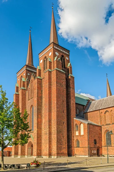 Catedral de Roskilde de la Iglesia Luterana de Denmark.Roskilde.De — Foto de Stock