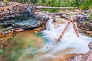 Blakiston sonbaharda düşüyor. Waterton Lakes Ulusal Parkı. Alberta..
