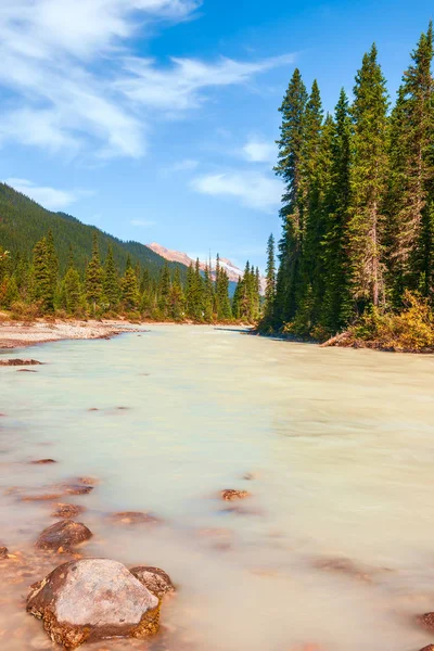 Emerald River a Yoho Nemzeti Parkban.Brit Kolumbia.Kanada — Stock Fotó
