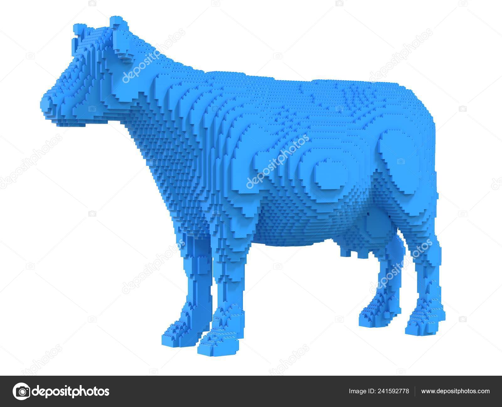 blue cow toy