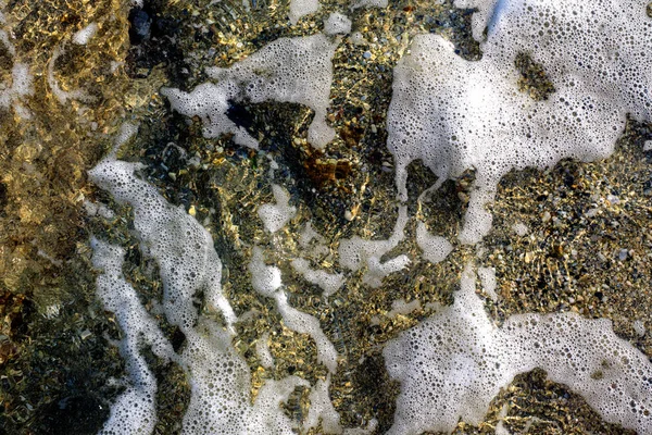 Mare sulla sabbia primo piano come sfondo — Foto Stock