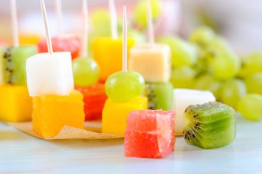 Atış kesme meyve arka plan, yakın çekim