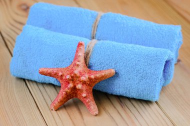 İçlerinin havlu görünümü kapatın