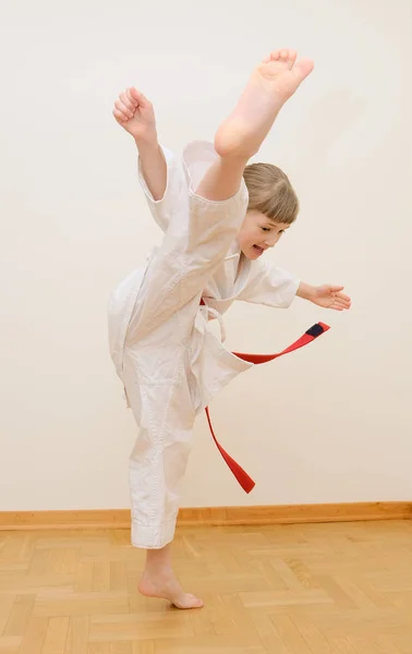 Entrenamiento Karate Para Niños —  Fotos de Stock