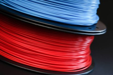 3d yazıcı, siyah arka plan için ABS plastik