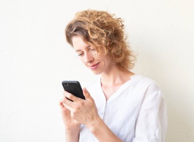  Kadın communicaties telefonla