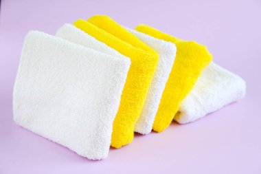 Temiz ve taze pamuklu havlular