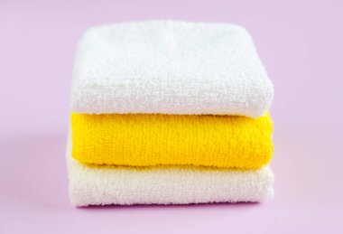 Temiz ve taze pamuklu havlular