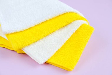 Temiz ve taze pamuklu havlular