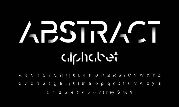 Vecteur Stylisé Design Alphabet Abstrait Moderne — Image vectorielle