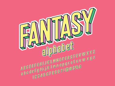 Biçimlendirilmiş modern alfabe tasarımının vektörü