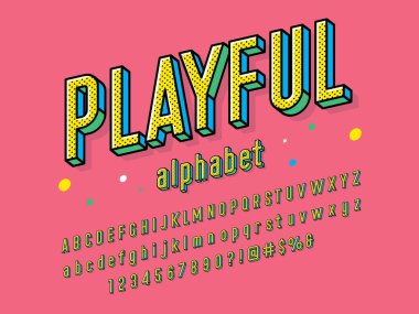 Biçimlendirilmiş modern alfabe tasarımının vektörü