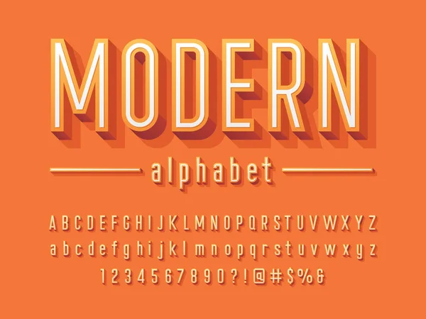 Vecteur Design Alphabet Moderne — Image vectorielle