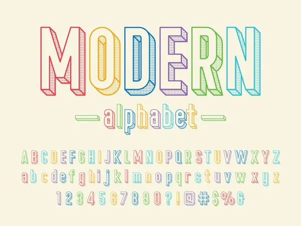 Διάνυσμα Κομψό Μοντέρνο Αλφάβητο Σχεδίαση — Διανυσματικό Αρχείο