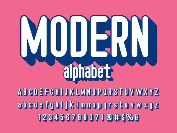 Modernes Vintage Alphabet Design — Stockvektor